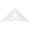 Ekena Millwork Pitch Preston Architectural Grade PVC Gable Pediment, 72"W x 33"H x 1"P (11/12) GPP072X033X100PRE - alternate 2
